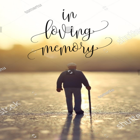 Custom photo memorial candle